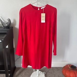 new Mango Red mini dress loose fit size XXS